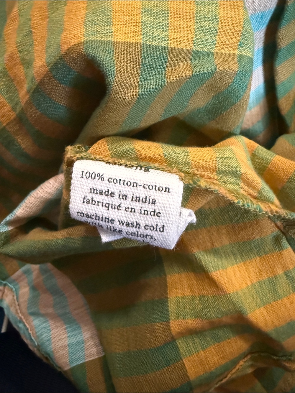 Ace & Jig  Green, Blue and Yellow Maisie Skirt- Mariana size XS 100% Cotton NWT - Picture 7 of 9